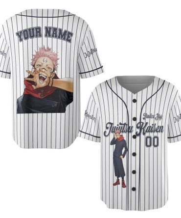 Custom Anime Baseball Jersey - Stylish Jujutsu Kaisen Design For Fans