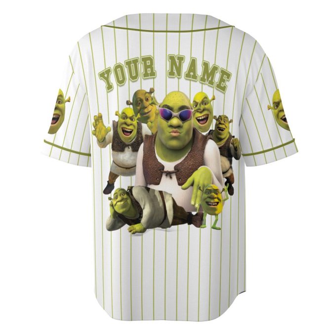 Custom Shrek Baseball Jersey – Personalized Name & Number – Fun Gift For Fans - Image 3