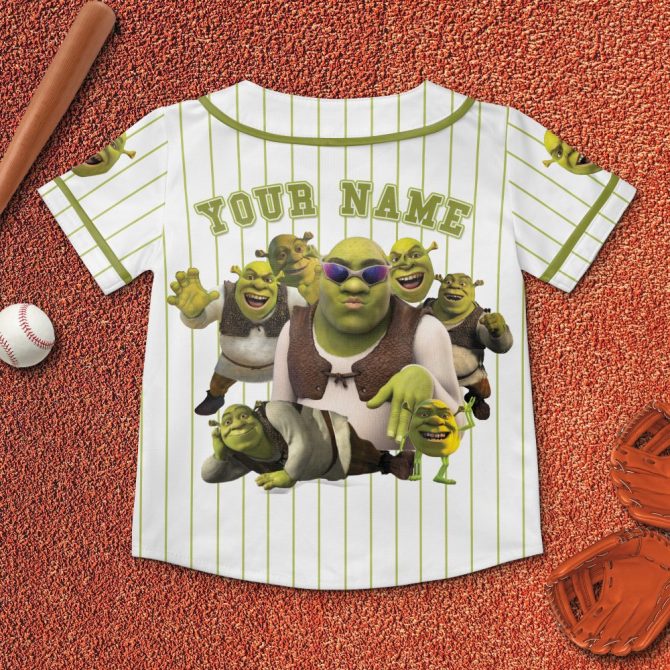 Custom Shrek Baseball Jersey – Personalized Name & Number – Fun Gift For Fans - Image 5