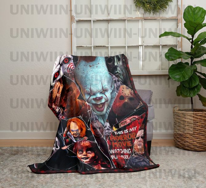 Custom Horror Movie Blanket - Personalized Scary Movie Fan Gift For Cozy Nights - Image 2