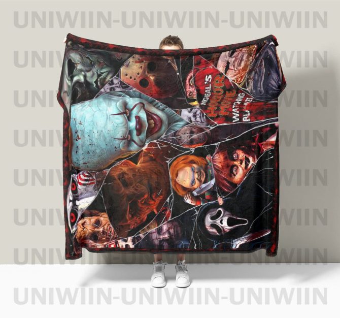 Custom Horror Movie Blanket - Personalized Scary Movie Fan Gift For Cozy Nights - Image 3