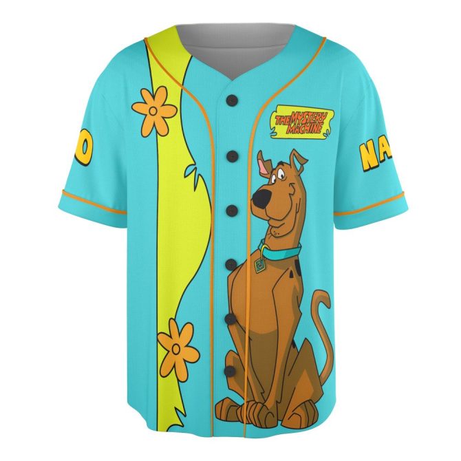 Scooby-Doo Cartoon Baseball Jersey - Fun & Colorful Design For Fans! - Image 3