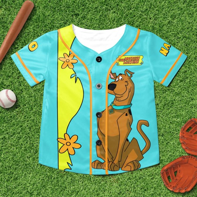 Scooby-Doo Cartoon Baseball Jersey - Fun & Colorful Design For Fans! - Image 5