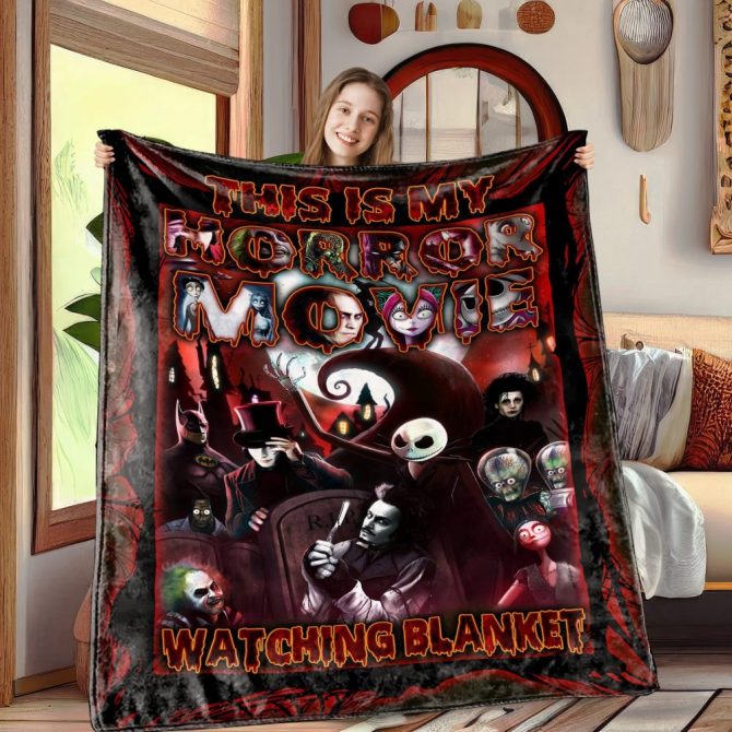 Cozy Horror Movie Blanket – Perfect For Movie Nights & Chilling Evenings!