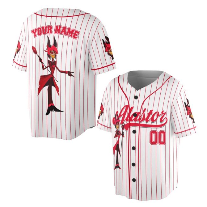 Customizable Cartoon Baseball Jersey - Add Your Name & Number - Fun & Stylish Design! - Image 4