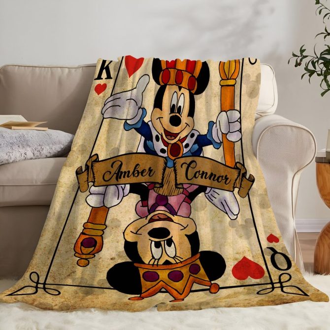 Personalized King & Queen Blanket - Custom Names, Cozy Gift For Couples - Image 2