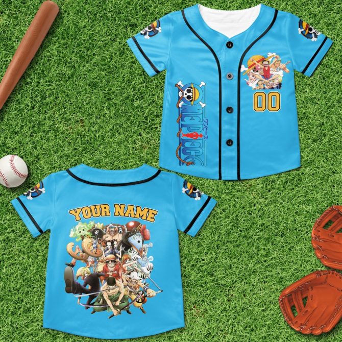 Custom Anime Pirate Jersey – Personalized One Piece Baseball Shirt – Perfect Gift! - Image 6