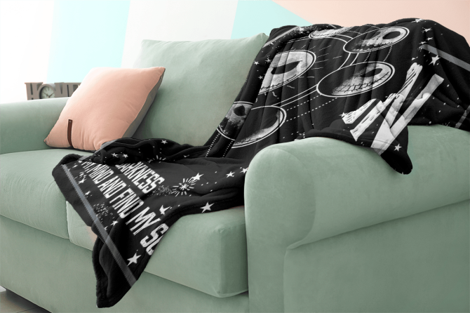 Custom Name Nightmare Moon Blanket - Personalized Cozy Gift For Fans - Image 4