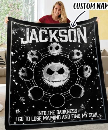 Custom Name Nightmare Moon Blanket - Personalized Cozy Gift For Fans