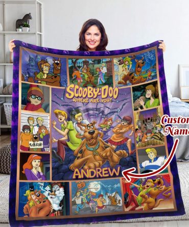 Scooby-Doo Personalized Fleece Blanket - Custom Name Gift For Kids & Fans