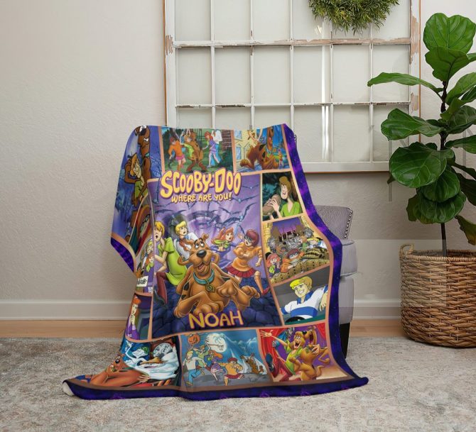 Scooby-Doo Personalized Fleece Blanket - Custom Name Gift For Kids & Fans - Image 2