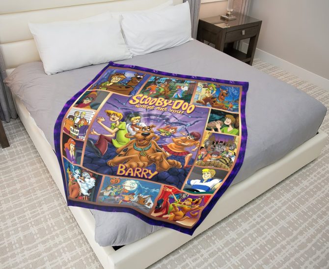 Scooby-Doo Personalized Fleece Blanket - Custom Name Gift For Kids & Fans - Image 3