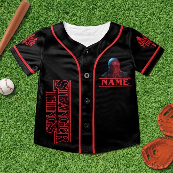Stranger Things Baseball Jersey - Customizable Name, Fan Favorite Design, Perfect Gift! - Image 2