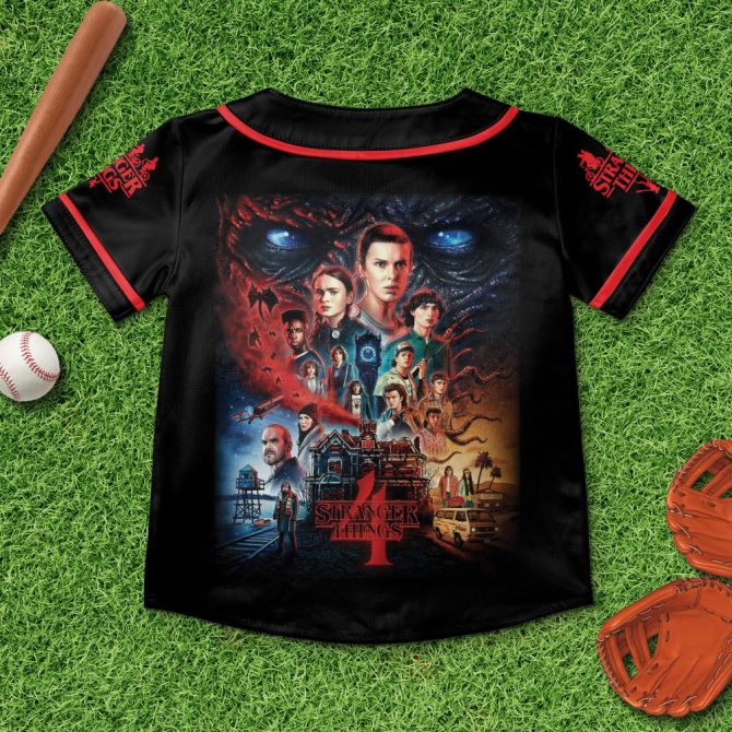 Stranger Things Baseball Jersey - Customizable Name, Fan Favorite Design, Perfect Gift! - Image 3