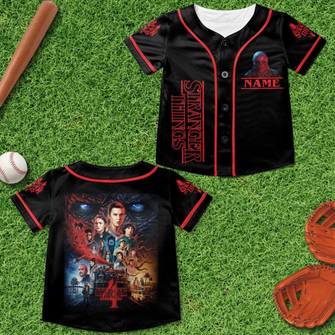 Stranger Things Baseball Jersey - Customizable Name, Fan Favorite Design, Perfect Gift! - Image 4
