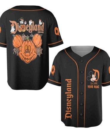 Spooky Disneyland Mickey Halloween Jersey – Customize Your Name – Limited Edition