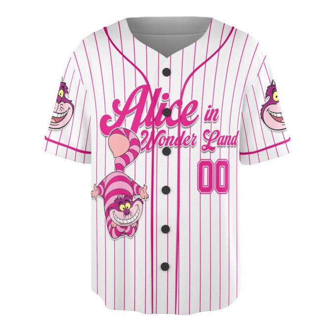 Customize Your Alice In Wonderland Baseball Jersey – Cheshire Cat Design, Perfect Gift! - Image 2