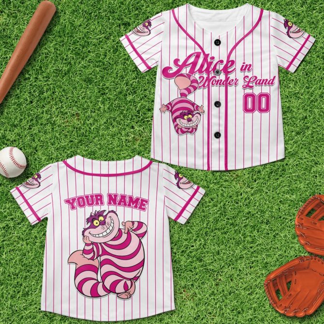 Customize Your Alice In Wonderland Baseball Jersey – Cheshire Cat Design, Perfect Gift! - Image 4