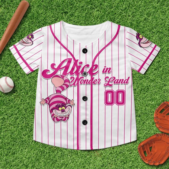 Customize Your Alice In Wonderland Baseball Jersey – Cheshire Cat Design, Perfect Gift! - Image 6
