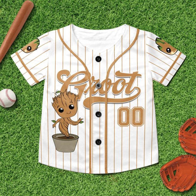 Customizable Cute Tree Baseball Jersey - Fun Sports Shirt For Fans - Image 4