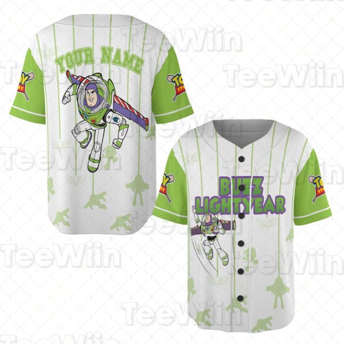 Customizable Buzz Lightyear Baseball Jersey - Toy Story Fan Gift - Personalized Name Option