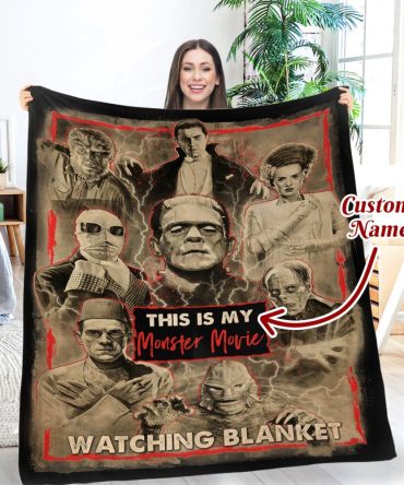 Customizable Monster Movie Blanket – Perfect For Cozy Horror Nights!