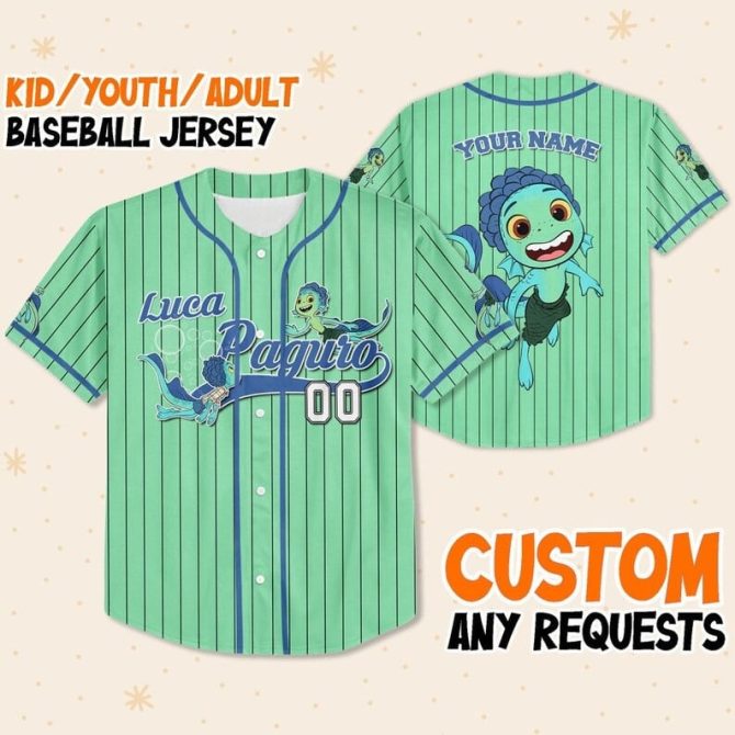 Custom Kids/Adults Green Baseball Jersey - Add Your Name & Design Today!