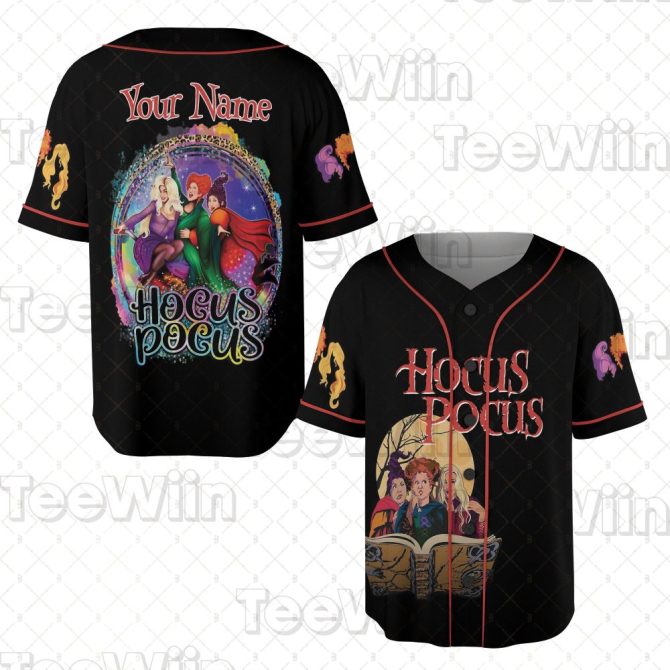 Hocus Pocus Custom Baseball Jersey – Personalized Witchy Halloween Apparel