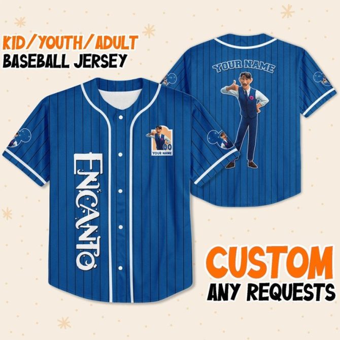 Custom Encanto Baseball Jersey For Kids/Youth/Adults - Personalize Your Name & Design!