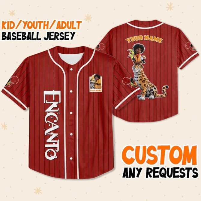 Custom Encanto Baseball Jersey For Kids/Youth/Adults – Personalize With Your Name