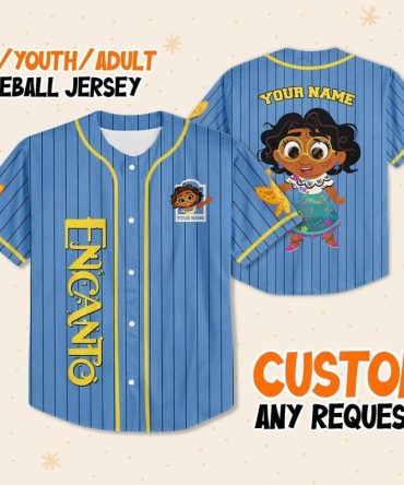Customizable Encanto Baseball Jersey For Kids/Adults - Add Your Name!