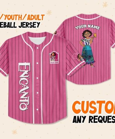 Custom Encanto Baseball Jersey For Kids/Youth/Adults - Personalized Name Gift