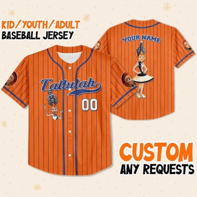 Custom Kid/Youth/Adult Baseball Jersey - Personalize With Your Name & Design!