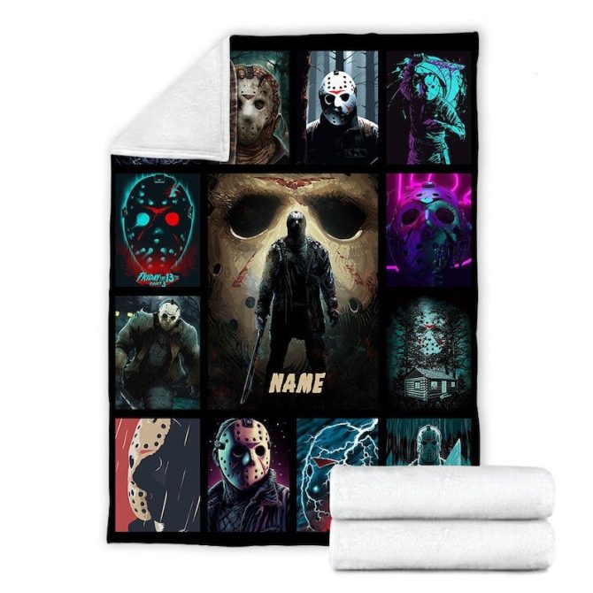 Custom Horror Movie Fleece Blanket – Personalized Name, Cozy & Unique Gift For Fans - Image 3