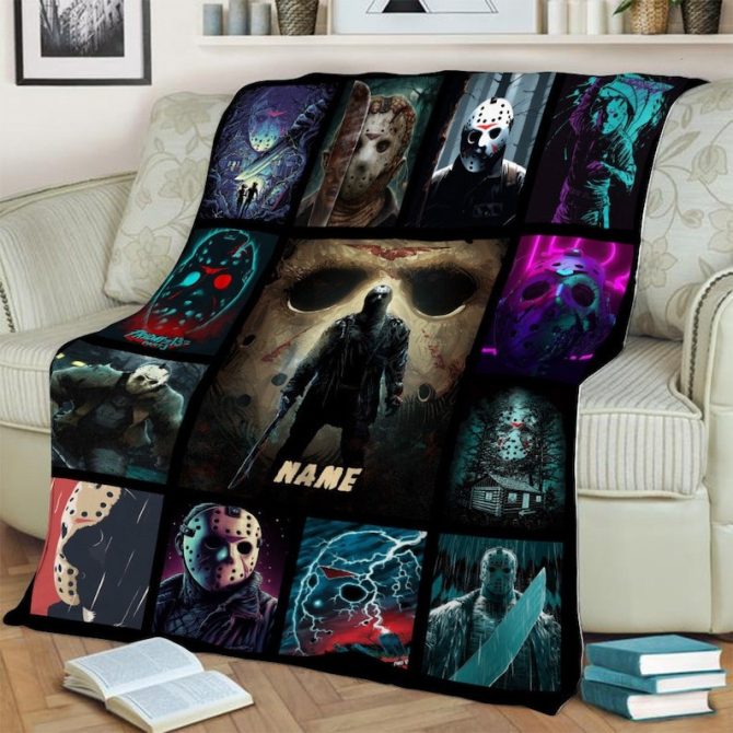 Custom Horror Movie Fleece Blanket – Personalized Name, Cozy & Unique Gift For Fans - Image 2