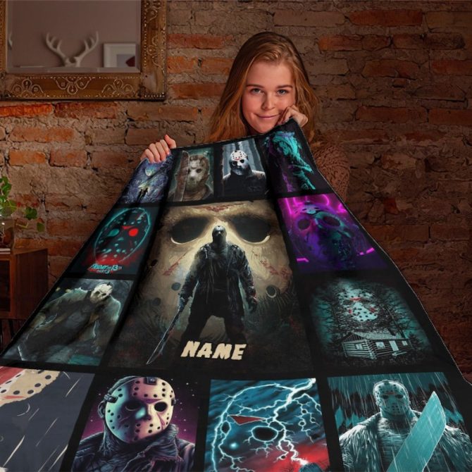 Custom Horror Movie Fleece Blanket – Personalized Name, Cozy & Unique Gift For Fans - Image 4
