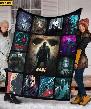 Custom Horror Movie Fleece Blanket – Personalized Name, Cozy & Unique Gift For Fans
