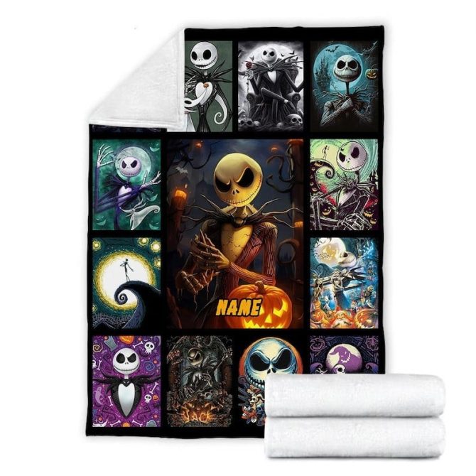 Customizable Halloween Blanket With Spooky Characters - Cozy Gift For Fans - Image 2