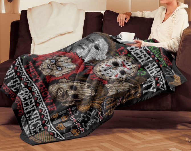 Custom Horror-Themed Blanket – Unique Gift For Movie Fans, Add Your Name! - Image 2