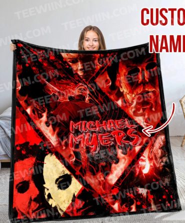 Custom Horror Movie Inspired Blanket - Add Your Name For A Spooky Touch!