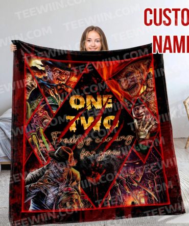 Custom Horror Movie Blanket - Personalized Cozy Fleece With Iconic Characters Design