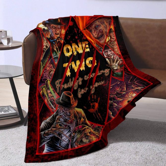 Custom Horror Movie Blanket - Personalized Cozy Fleece With Iconic Characters Design - Image 2