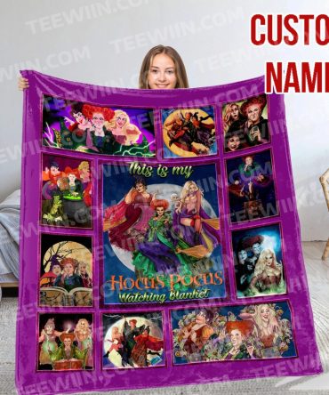 Custom Hocus Pocus Fleece Blanket – Cozy Watching Essential With Personalized Name