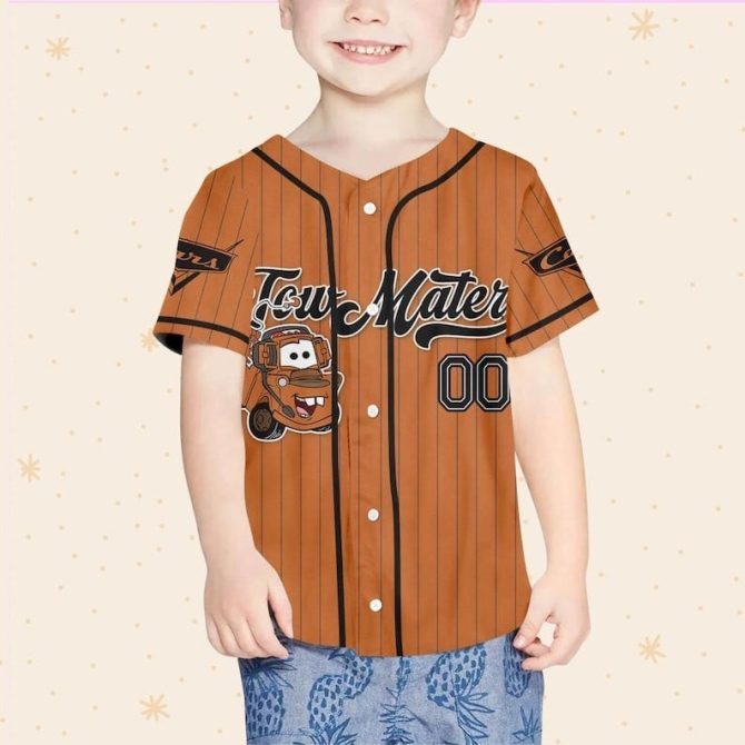 Custom Kids/Youth/Adult Tow Mater Baseball Jersey - Personalized Design! - Image 5
