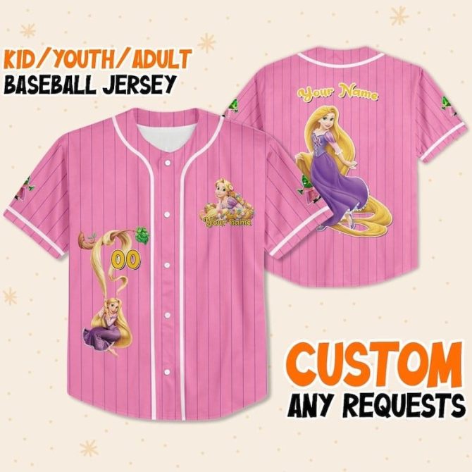 Custom Pink Baseball Jersey - Kids/Youth/Adult - Add Your Name & Number - Perfect Gift!