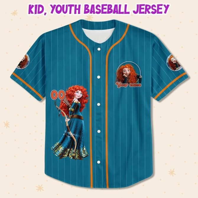 Customizable Princess Baseball Jersey – Add Your Name & Show Your Style! - Image 2