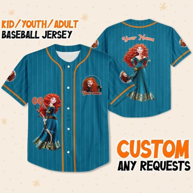 Customizable Princess Baseball Jersey – Add Your Name & Show Your Style! - Image 5