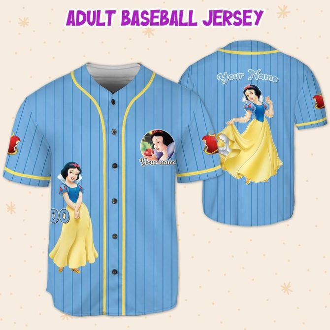 Customizable Kids/Youth/Adult Baseball Jersey With Fairy Tale Design – Personalize With Your Name! - Image 3