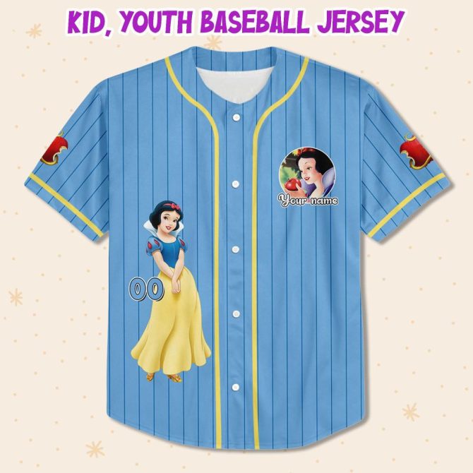 Customizable Kids/Youth/Adult Baseball Jersey With Fairy Tale Design – Personalize With Your Name! - Image 2