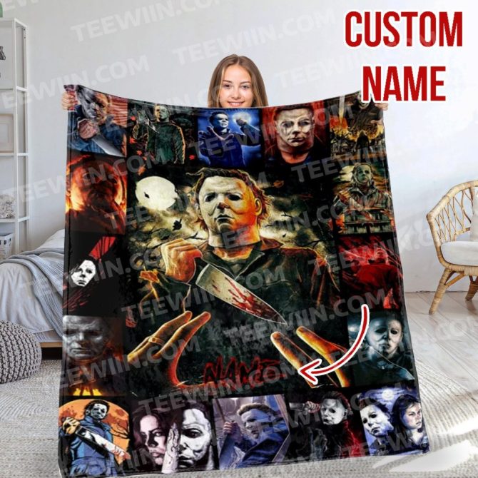 Custom Horror Movie Blanket - Personalized Name - Cozy & Unique Gift For Fans - Image 3